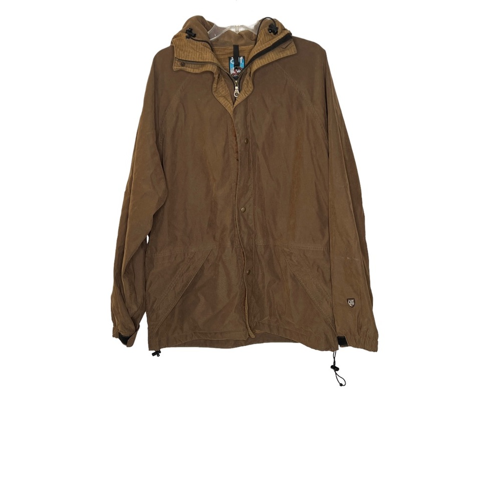 Alf / Kuhl L vintage tan waterproof jacket